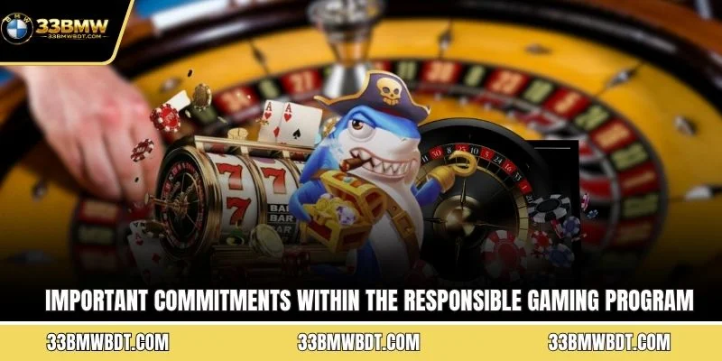 Important commitments within the Responsible Gaming program